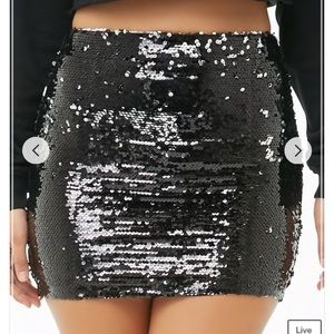 Black sparkle skirt